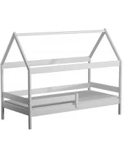 Białe drewniane łóżko dziecięce typu domek - Cubis 3X 160x80 cm w sklepie o6i2u8y4t0z.info
