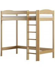 Dziecięce łóżko na antresoli, sosna - Laren 4X 200x90 cm w sklepie o6i2u8y4t0z.info