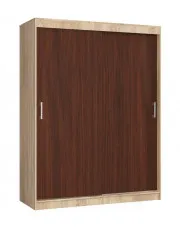 Szafa przesuwna z półkami i drążkiem dąb sonoma + wenge - Amer w sklepie o6i2u8y4t0z.info