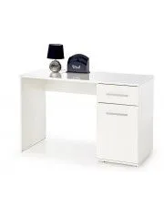 Białe biurko z szafką 120 cm - Kaloe w sklepie o6i2u8y4t0z.info