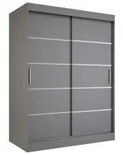 Antracytowa szafa przesuwna 150 cm - Bohosa 4X w sklepie o6i2u8y4t0z.info