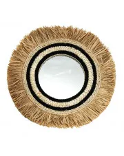Okrągłe lustro boho z ozdobną ramą - Monacas w sklepie o6i2u8y4t0z.info