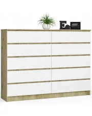 Komoda do biura z szufladami dąb artisan + biały - Entira 3X w sklepie o6i2u8y4t0z.info