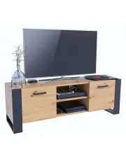 Nowoczesna szafka RTV dąb artisan 150 cm - Sonea w sklepie o6i2u8y4t0z.info
