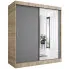 Szafa przesuwna dąb  sonoma + antracyt 180 cm - Massi 5X