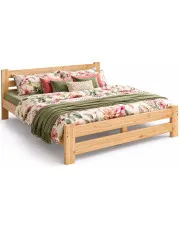 Sosnowe łóżko z materacem 120x200 - Logis w sklepie o6i2u8y4t0z.info