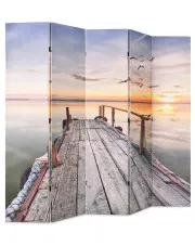 Nowoczesny parawan z nadrukiem jeziora - Lanard 4X 200 x 170 cm w sklepie o6i2u8y4t0z.info