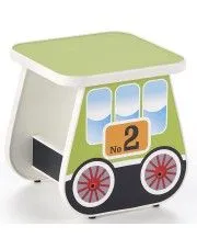 Taboret dziecięcy wagonik Oresa 4X - zielony w sklepie o6i2u8y4t0z.info