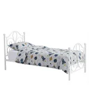 Białe łóżko jednoosobowe 90x200 cm - Doka w sklepie o6i2u8y4t0z.info