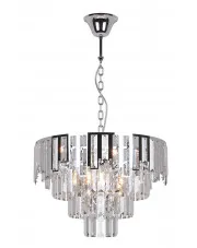 Srebrny elegancki żyrandol w stylu glamour - S878-Tierse w sklepie o6i2u8y4t0z.info