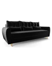 Czarna sofa rozkładana - Sinsiew 3X w sklepie o6i2u8y4t0z.info
