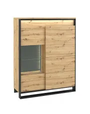 Niska witryna w stylu industrialnym dąb artisan - QA-06 w sklepie o6i2u8y4t0z.info