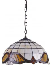 Szklana lampa wisząca z witrażowym kloszem - S998-Febo w sklepie o6i2u8y4t0z.info