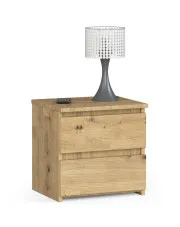 Skandynawska szafka nocna dąb artisan - Atika 3X w sklepie o6i2u8y4t0z.info