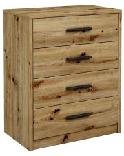 Klasyczna komoda z szufladami dąb artisan - Nemeso 3X w sklepie o6i2u8y4t0z.info