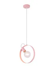 Różowa lampa wisząca koło - V056-Solaris w sklepie o6i2u8y4t0z.info