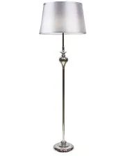 Srebrna lampa podłogowa z abażurem - T031 - Greko w sklepie o6i2u8y4t0z.info