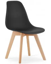 Czarne krzesło drewniane minimalistyczne do stołu - Pipi 4X w sklepie o6i2u8y4t0z.info