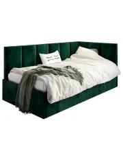 Zielony tapczan sofa z oparciem 100x200 - Golones 4X w sklepie o6i2u8y4t0z.info
