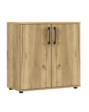 Klasyczna komoda niska biurowa dąb craft - Lufresi w sklepie o6i2u8y4t0z.info