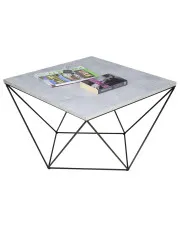 Kwadratowy stolik kawowy beton + czarny - Mokita 3X w sklepie o6i2u8y4t0z.info