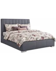 Nowoczesne łóżko z eleganckim zagłówkiem Fato 2X 140x200 - 44 kolory w sklepie o6i2u8y4t0z.info