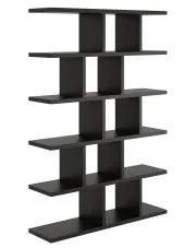 Czarny minimalistyczny regał wiszący lub stojący - Adelo w sklepie o6i2u8y4t0z.info
