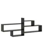 Czarna minimalistyczna półka modułowa wisząca - Okri w sklepie o6i2u8y4t0z.info