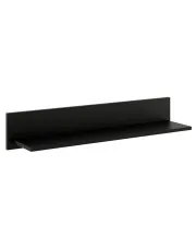 Czarna minimalistyczna półka na ścianę - Lava w sklepie o6i2u8y4t0z.info