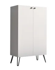 Biała komoda z półkami - Zorina 4X w sklepie o6i2u8y4t0z.info