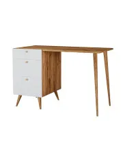 Skandynawskie biurko 120x60 dąb craft + biały - Esto 4X w sklepie o6i2u8y4t0z.info