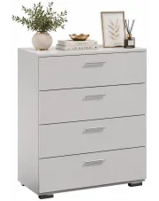 Biała minimalistyczna komoda 80 cm - Hreida w sklepie o6i2u8y4t0z.info