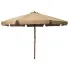 Okrągły parasol ogrodowy taupe - Sorani