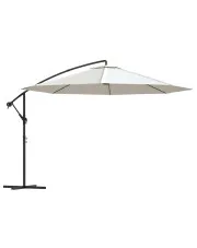Biały parasol ogrodowy na wysięgniku - Westi w sklepie o6i2u8y4t0z.info