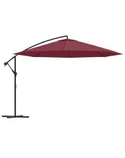 Bordowy parasol ogrodowy z aluminiowym słupkiem - Westi w sklepie o6i2u8y4t0z.info