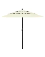 Piaskowy parasol ogrodowy z aluminiowym słupkiem - Asar w sklepie o6i2u8y4t0z.info