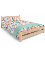 Drewniane łóżko w stylu skandynawskim 120x200 - Logis 3X w sklepie o6i2u8y4t0z.info