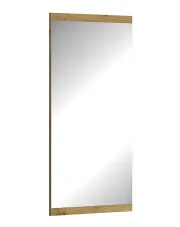 Prostokątne lustro do salonu wiszące dąb artisan - Toreso 22X w sklepie o6i2u8y4t0z.info