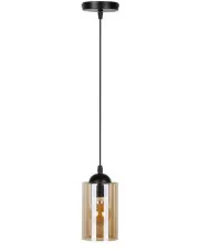 Pojedyncza lampa wisząca z brązowym kloszem - V141-Luxurion w sklepie o6i2u8y4t0z.info