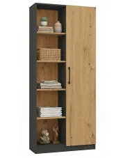 Regał z półkami do salonu dąb artisan + antracyt - Nodino w sklepie o6i2u8y4t0z.info
