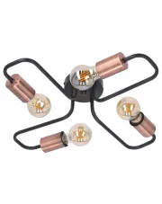 Czarna lampa sufitowa - K187-Nova w sklepie o6i2u8y4t0z.info
