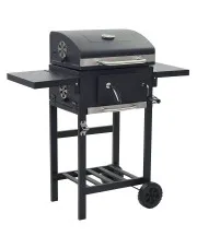 Stalowy prostokątny grill ogrodowy zamykany - Ceris w sklepie o6i2u8y4t0z.info