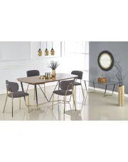 Prostokątny stół z krzesłami w stylu glamour - Kadix w sklepie o6i2u8y4t0z.info