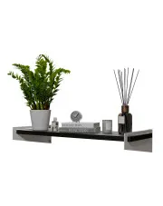 Klasyczna wisząca półka biały + czarny - Mizu 3X w sklepie o6i2u8y4t0z.info