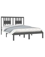Szare łóżko z litego drewna sosny 120x200 - Pierot 4X w sklepie o6i2u8y4t0z.info