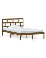 Sosnowe podwójne łóżko miodowy brąz 140x200 - Adia 5X w sklepie o6i2u8y4t0z.info