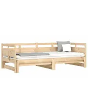 Łóżko rozsuwane z naturalnej sosny 2x(80x200) cm - Givefi 3X w sklepie o6i2u8y4t0z.info