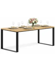 Nowoczesny stół z dębowym blatem 160x70 - Venuso w sklepie o6i2u8y4t0z.info