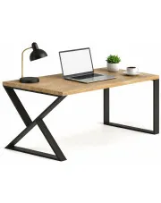 Drewniane biurko na stalowych nogach 170x80 - Xago w sklepie o6i2u8y4t0z.info