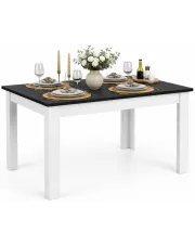 Nowoczesny elegancki stół czarny + biały - Nadeva 4X w sklepie o6i2u8y4t0z.info